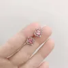 Swarovskis Boucle D'oreille Designer Femmes Top Qualité Charme Rose Diamant Trèfle Boucles D'oreilles Pour Femmes Élément Cristal Trèfle Boucles D'oreilles Pour Femmes