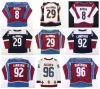 2022 Ters Retro 2.0 Gabriel Landeskog Avalanche Hokey Forması Nathan MacKinnon Mikko Rantanen Cale Makar Valeri Nichushkin Joe Sakic Sam