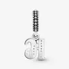 925 Sterling Argent 16ème Célébration Coeur Dangle Charms Fit Original Bracelet À Breloques Européen Mode Femmes Bijoux De Mariage Accessoires