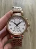 5A LWC Watch Da Vinci Chronograph Edition Steel Strap Automatisk självvindande rörelsedabattdesigner Klockor för män kvinnors fendave armbandsur