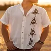 Men's Casual Shirts Fashion Music Hawaiian For Man Clothing Y2k Vintage Short Sleeve 3D Printing Design High-quality Clothes Men