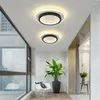 Plafondverlichting LED Gangpad Modern Aluminium Acryl Home Decor Lampen Nordic Houtnerf Hal Gang Balkon Armaturen Glans