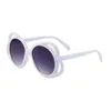 2024 Ny mode oval ram personaliserade ihåliga solglasögon för kvinnors solglasögon