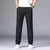 2023 Matériau mince ou épais Bureau Business Jeans Hommes Classique Bleu Noir Coton Stretch Droit Denim Pantalon Mâle Marque Pantalon 240113