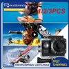 Câmeras 1/2 / 3PCS Câmera Plástico 30m À Prova D 'Água Go Mergulho Esporte Mini DV 1080P Câmera de Vídeo Bicicleta Capacete Carro Cam DVR Ao Ar Livre