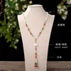 Pendentif Colliers Collier Vintage pour femmes Style chinois Hanfu Lotus Bijoux 2024