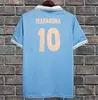 Maillots de football rétro classiques de Naples 86 87 88 89 90 91 92 93 MARADONA 1986 1987 1988 1989 1991 1992 1993 2013 2014 HAMSIK L.INSIGNE HIGUAIN chemise de football rétro pour hommes longs