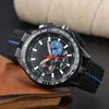 2024 Men Watch New Watch Top Waterproof Rubber watch band Business Casual Quartz Watch Men's Three Eyes Multifunction Chronograph FR08