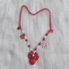 Collane con ciondolo Lolita Collana dolce fatta a mano Ap Pick Accessori per ragazze carine con fragole