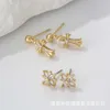 Luxury Brand Designer Earrings for Women CH Chromes Cross Jewerlry Jewelry Earstuds 925 Sterling Silver Electroplated Gold Heart Ear Ring Girl Eardrop New 2024 QAJ7