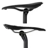 Est preto estrada montanha bicicleta mate ud carbono completo selim mtb 5 25mm offset 272308316350400mm 240113