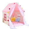 Portable Baby Play House Children Tent Teepee Tent Enfant Kids Tent Pink Blue Kids Play House Indoor Outdoor Toy Princess House 240113