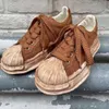 Maison Mihara Yasuhiros Shell Head Mmy Blakey Dissous chaussures Mens Casual Shoe Femmes épaisse semelles Vintage de détresse Vintage Chaussures