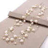 Naszyjniki wisiorek Koreańskie eleganckie podwójna warstwa perła długa naszyjnik dla kobiet prosty modny łańcuch łańcucha temperamentu biżuterii