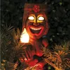 Tiki Energia solare LED Decor Luce da giardino Maya Totem Figurine Ornamenti Artigianato Hawaii Totem Scultura per Arredamento da giardino 240113