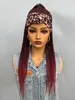 BCHR Headband s for Black Women Synthetic Braided Twist Crochet Hair Cornrow Braid Long Straight 240113