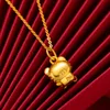 Necklaces Pure Yellow 999 Gold Pendants Necklace for Women Classic Little Tiger Christmas Gifts Jewelry New Trendy