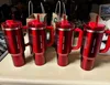 Saufen Sie gut 1: 1 gleiche kostenloser Versand alle auf Lager 2023 Flamingo American Theme Multi -Gebrauch 40 Unzen Becher mit Griff, Edelstahlbecher mit Deckel und Stroh - Red Tumbler Becher