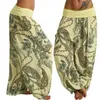 Pantalons pour femmes, amples, style Boho, imprimé Paisley, noué à la cheville, Baggy, longs bloomers