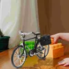 Brinquedo de moto diy modelo de bicicleta decoração mesa simulada miniatura pequeno ornamento dedo criança 240113