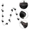 Garden Decorations 2.4M Iron Bird Outdoor Rain Chain Metal Drainage For Gutter Roof Decor Catcher Entry Door Bell