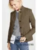 Chaqueta de espiga para mujer Blazer Traje de un solo pecho Abrigo de vestir informal en vestidos para fiesta de graduación Ropa de mujer Primavera Exterior Eam 240113