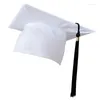 Berets Tassels Graduation Hat Academic Doctoral College Students Graduate Costume DXAA