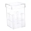 Vaser Rensa akrylblomma Box Water Holder Makeup Cosmetic Organizer Weddings