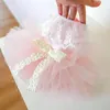 Dog Apparel Pet Dress Lightweight Sweet Cat Princess Tulle Hem Adorable Wedding Supplies