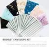 Present Wrap 1 Set Money Container Cash Storage kuvert Budget Sheets Kit med