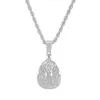 Pendant Necklaces Iced Out Pharaoh Head For Rope Chain Men Women Party Gift
