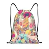 Shopping Bags Custom Pikmins Video Gaming Drawstring For Yoga Backpacks Women Men Sports Gym Sackpack