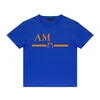 Herren-T-Shirt, Damen-T-Shirt, Buchstaben-Logo-Aufdruck, amerikanische Nische, High Street, einfarbig, Baumwolle, Rundhalspullover, T-Shirt, Paar, lockere, lässige Kurzarmhemden