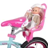 HILAND enfants vélo tige de selle poupée avec support pour enfant décorez-vous autocollants bébé vélo 240113