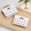 Stud Earrings Set Of 9 Pairs Pearl Zircon Card One Week Simple Design