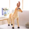 50/60/75/90cmぬいぐるみのぬいぐるみの動物鹿のおもちゃのおもちゃ人形ティーチングプロップおもちゃの子供の誕生日プレゼントシミュレーションSika Deer Plush Toy 240113