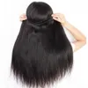 Livraison directe droite vrais cheveux humains paquets brésilien 100% tissage de cheveux 8-30 pouces brut naturel noir cheveux tissage non transformés doubles extensions