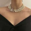 Viviennelies Fashion Designer Three Layer Saturn Glass Knot Pearl Full Diamond Large Saturn Necklace Designer Jeweler Westwood For Woman High Quality Gifts