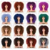 Curly s With Bangs Afro for Black Women Large Bouncy and Soft Natural Synthetic Daily Party Cosplay 240113