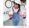 Mädchen Bögen Denim Overall 2024 Frühling Kinder Split Quaste Flare Hosen Valentinstag Kinder Casual Cowboy Hosenträger Hosen Z6704