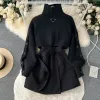 2023 Winter sanfter Modestil Strickweste Designer Pullover Temperament Kleid Set Chinas erstklassige Hauptmarkenkreation