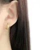 Boucles d'oreilles antiallergiques en argent 925 plaqué or jaune blanc, boucles d'oreilles créoles pour hommes et femmes, joli cadeau de bijoux