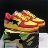 con scatola Bapestar Bapestass Sk8 Scarpe Uomo Donna Piattaforma Stelle originali Verde Rosso Nero Giallo Taglia 36-45