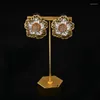 Stud Earrings Sweet And Romantic Meticulously Designed Crafted Banquet Attendance Dress With Eye-catching Ear Studs