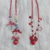 Collane con ciondolo Lolita Collana dolce fatta a mano Ap Pick Accessori per ragazze carine con fragole