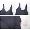 Nepoagym Passion Tank Top z półką wbudowaną w stanik Wyjmowany wyściółka Longline Sports for Yoga Gym 240113