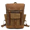 Backpack Casual Large Capacity Rucksack Man Travel Bag Mountaineering Male Luggage Waterproof Canvas Shoulder Bags Men Backpacks