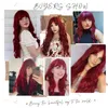 Long Curly Wine Burgundy Red Synthetic s with Bangs for Women Afro Deep Wave Cosplay Party Natural Hair Heat Reisitant 240113
