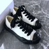 Co Branded Maison Mihara Yasuhiros Dissolved Shoes MMY MensThick Sole High Low Top Canvas Shoe Femmes Classique Pur Noir Blanc Amoureux Chaussures Casual