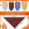 20 peças halloween cão bandanas abóbora fantasma triângulo cachecol babadores pet xadrez lenços para pequenos médios grandes animais de estimação 240113